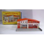 A Matchbox moulded plastic model MF-1 Fire Station boxed