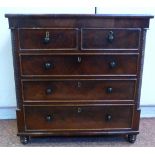 A late Regency apprentice piece or trader's sample mahogany dressing chest,