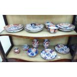 Late 19thC and early 20thC Imari porcelain wares: to include plates,