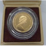 An Elizabeth II half sovereign,