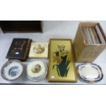 A mixed lot: to include a Royal Doulton china Geneva pattern fruit bowl 10''dia BSR