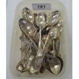 Silver collectors teaspoons mixed marks 11