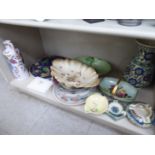 Decorative ceramics: to include a Maling china plate,