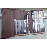 A Waltmann & Sons stainless steel nine piece kitchen knife set,