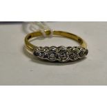 A 9ct gold ring,