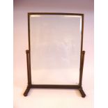 An Edwardian clear, bevelled glass display panel,