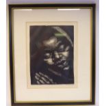 Laura Knight - a study of a boy's head Limited Edition 24/50 print bears a pencil signature 9.