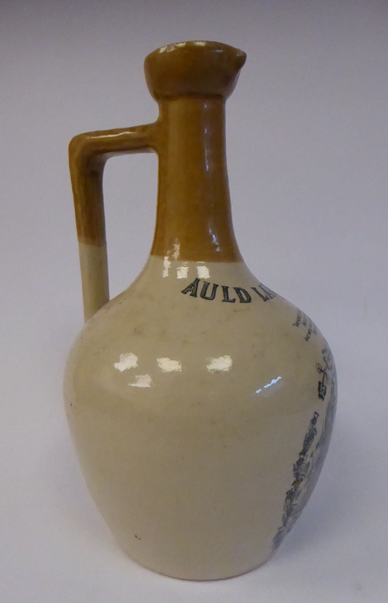 A late 19th/early 20thC J Kennedy Barrowfield pottery two tone brown glazed stoneware wine ewer of - Image 5 of 16