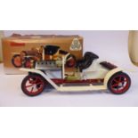 A Mamod live steam model 'vintage' two seater touring car 15''L overall boxed