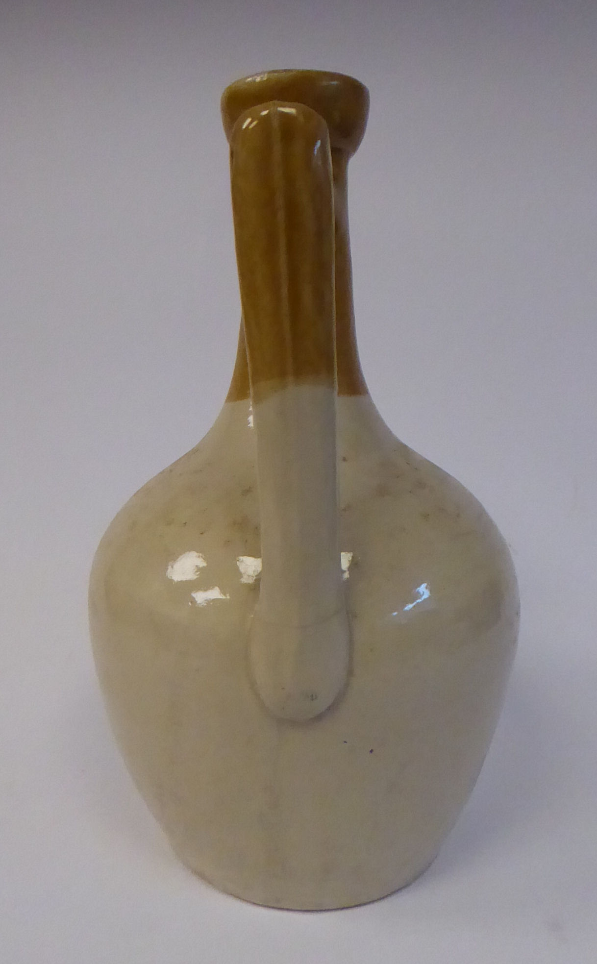 A late 19th/early 20thC J Kennedy Barrowfield pottery two tone brown glazed stoneware wine ewer of - Image 7 of 16