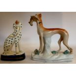 Two 19thC Staffordshire pottery models, viz.