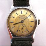 A 'vintage' Services nickle plated cased wristwatch,