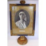 An oval monochrome head and shoulders portrait Albert SM Le Roi des Belgium (1875-1934);