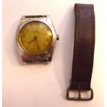 A 'vintage' Rolex Oyster Perpetual 'bubble back' stainless steel cased wristwatch,