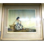 William Russell Flint - 'Griselda' Artist's Proof coloured print bears a blindstamp,