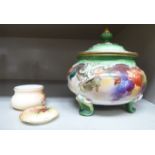 A Royal Worcester porcelain pot pourri bowl and cover,