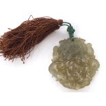 A Chinese carved jade pendant,