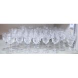 Drinking glasses: to include cut crystal wines and liqueurs OS10