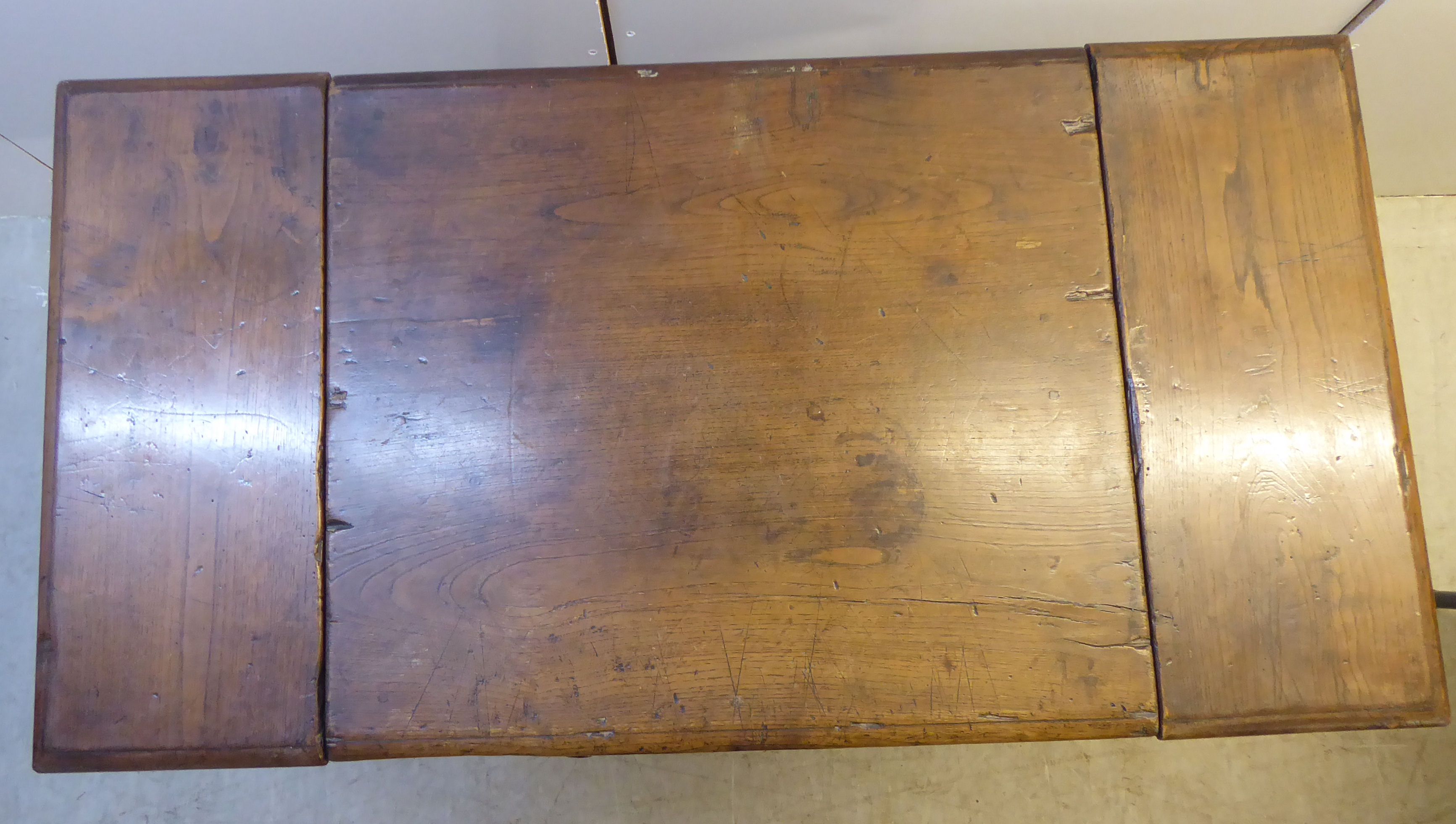 A reproduction of an 18thC country made oak Pembroke design table, - Image 5 of 7