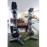 Two similar Flatters & Garnett micro-projectors with rotating lenses BSR