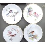 A set of Royal Worcester porcelain 'Birds of Dorothy Doughty' Series Limited Edition plates of 7500