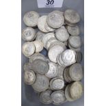 Uncollated pre 1946 silver coins: to include shillings CS