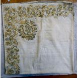 A Turkish bleached cotton table cover,