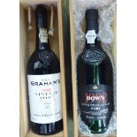 A bottle of Graham's 1985 Vintage Port;