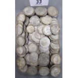 Uncollated pre 1946 silver coins: to include shillings CS