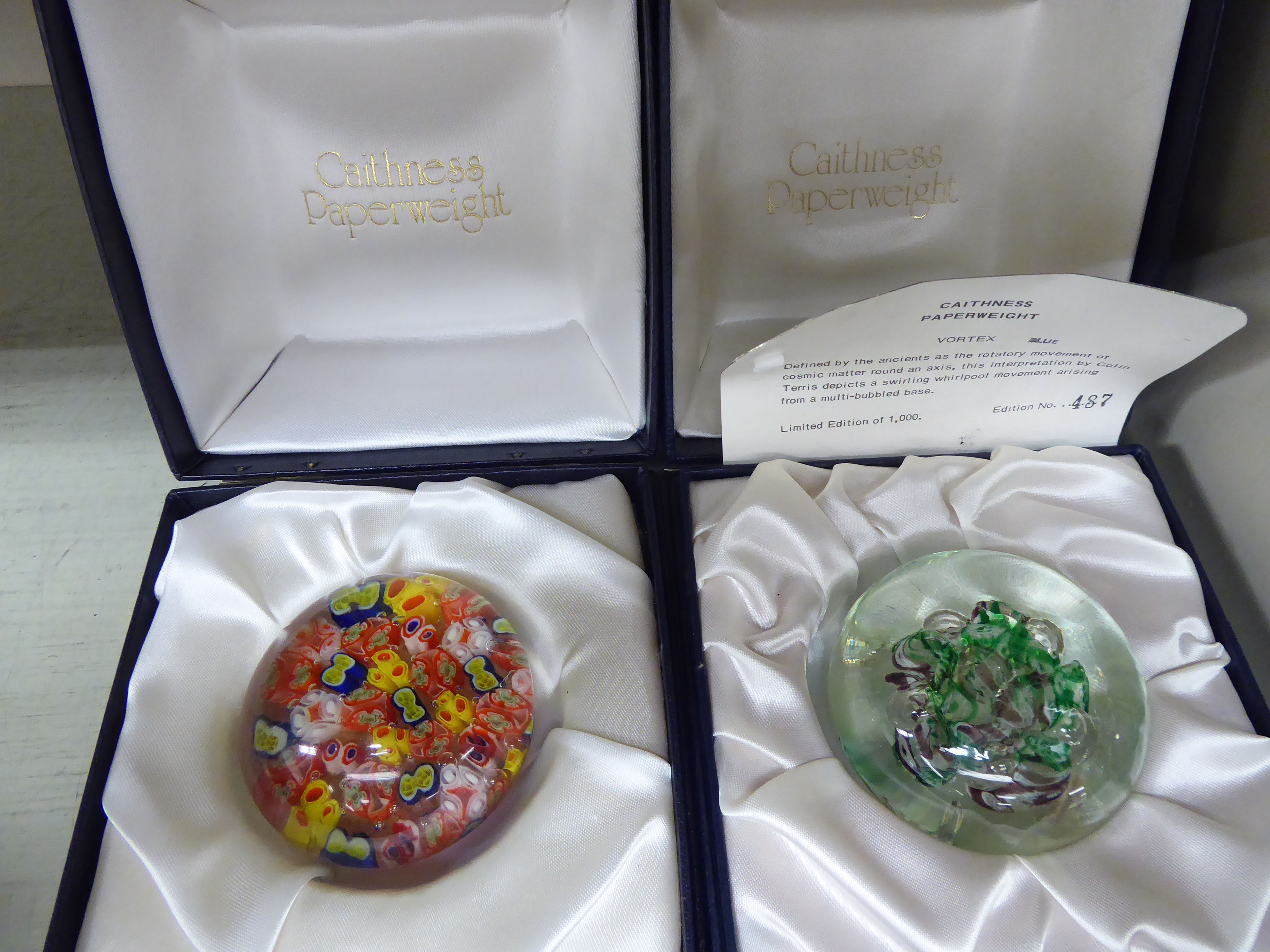 A Caithness Limited Edition 487/1000 glass paperweight, - Image 2 of 2