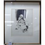 Sidney Tushingham - 'A Madonna of San Remo' Limited Edition (of 75) drypoint bears a pencil