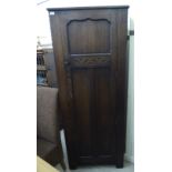 A 1920s oak hallrobe,