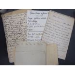 19thC handwritten notebooks,