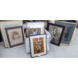 Framed pictures: to include portraits,