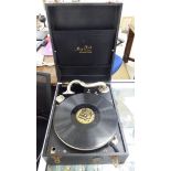 A Mat Fair Standard model portable gramophone,