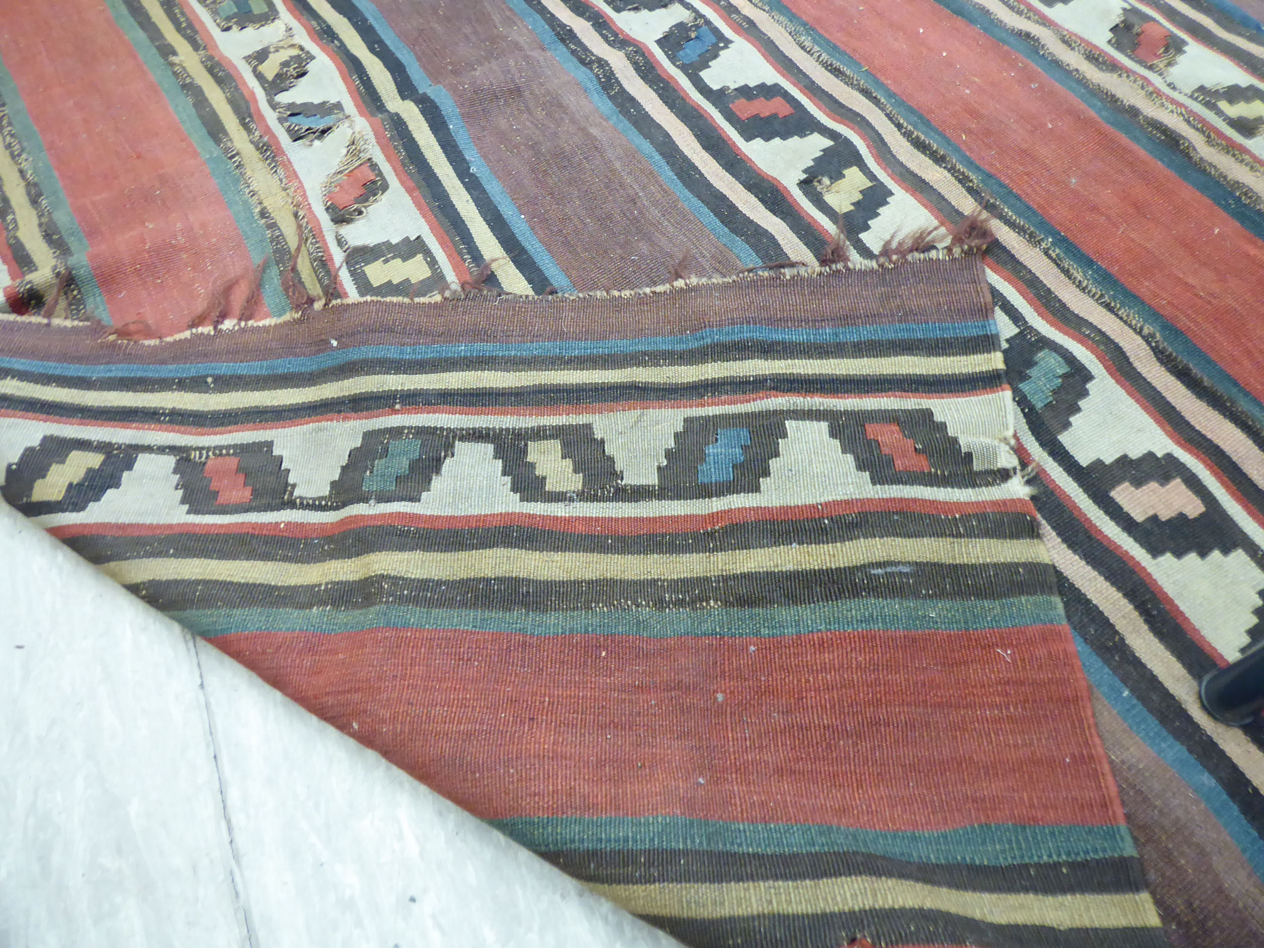 Two similar Afghan rugs with panelled, - Image 3 of 3