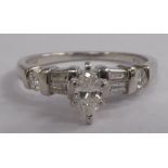 A platinum marquise,