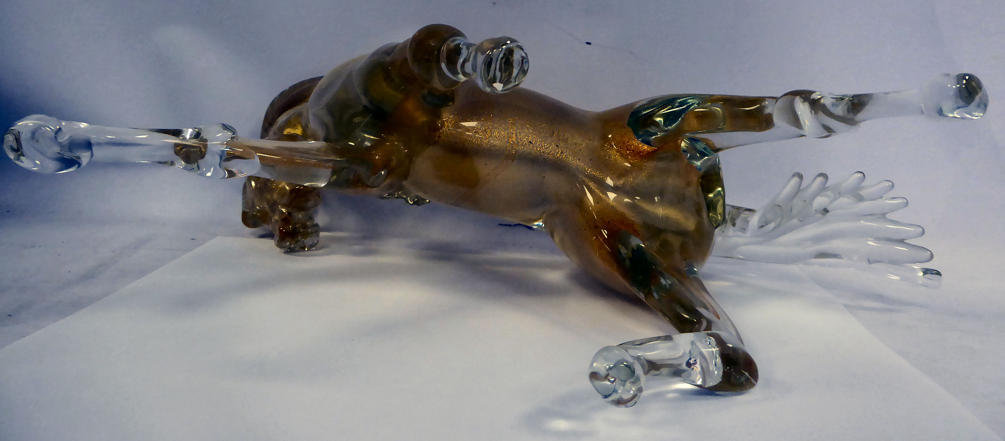 A Linea Arianna Murano glass model, a prancing stallion 9. - Image 5 of 5