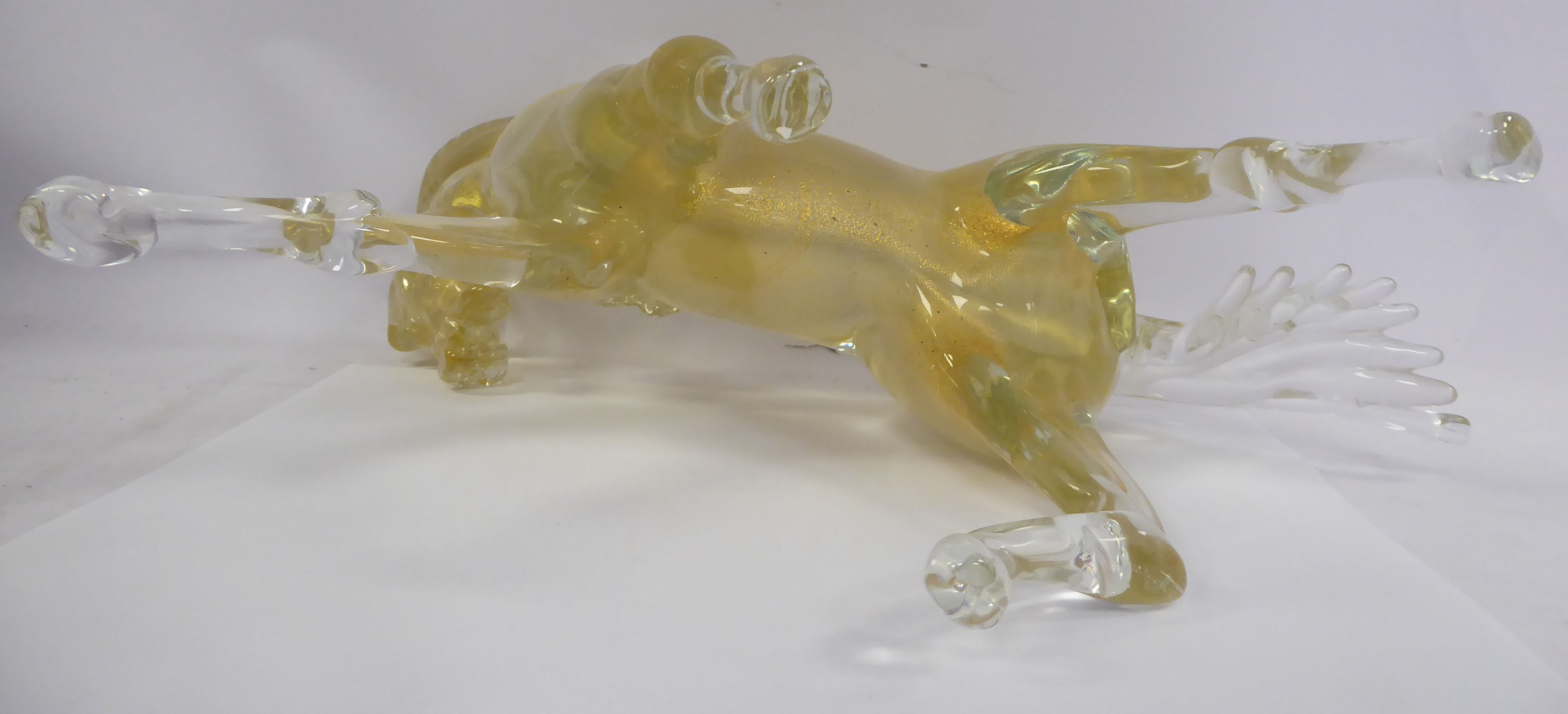 A Linea Arianna Murano glass model, a prancing stallion 9. - Image 4 of 5