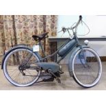 A 1952 Griffon 49cc moped (a Griffon badged equivalent of the Peugeot Bima) in pale blue/grey