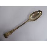 A William IV silver Kings pattern basting spoon Mary Chawner London 1837