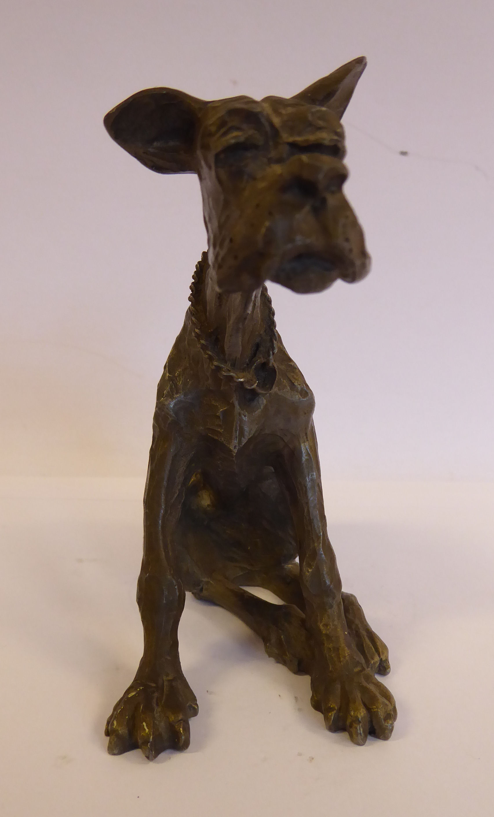 Philip Kraczkowski - a Hudson pewter model of a seated, whimsical Great Dane 4. - Image 2 of 7