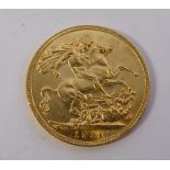 A George V sovereign,