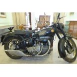 A Sunbeam S8 motorcycle, circa 1952 500cc shaft drive, twin,