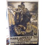 Frank Brangwyn - 'Mass Appeals to Vulcan' a Daily Chronicle war cartoon poster,