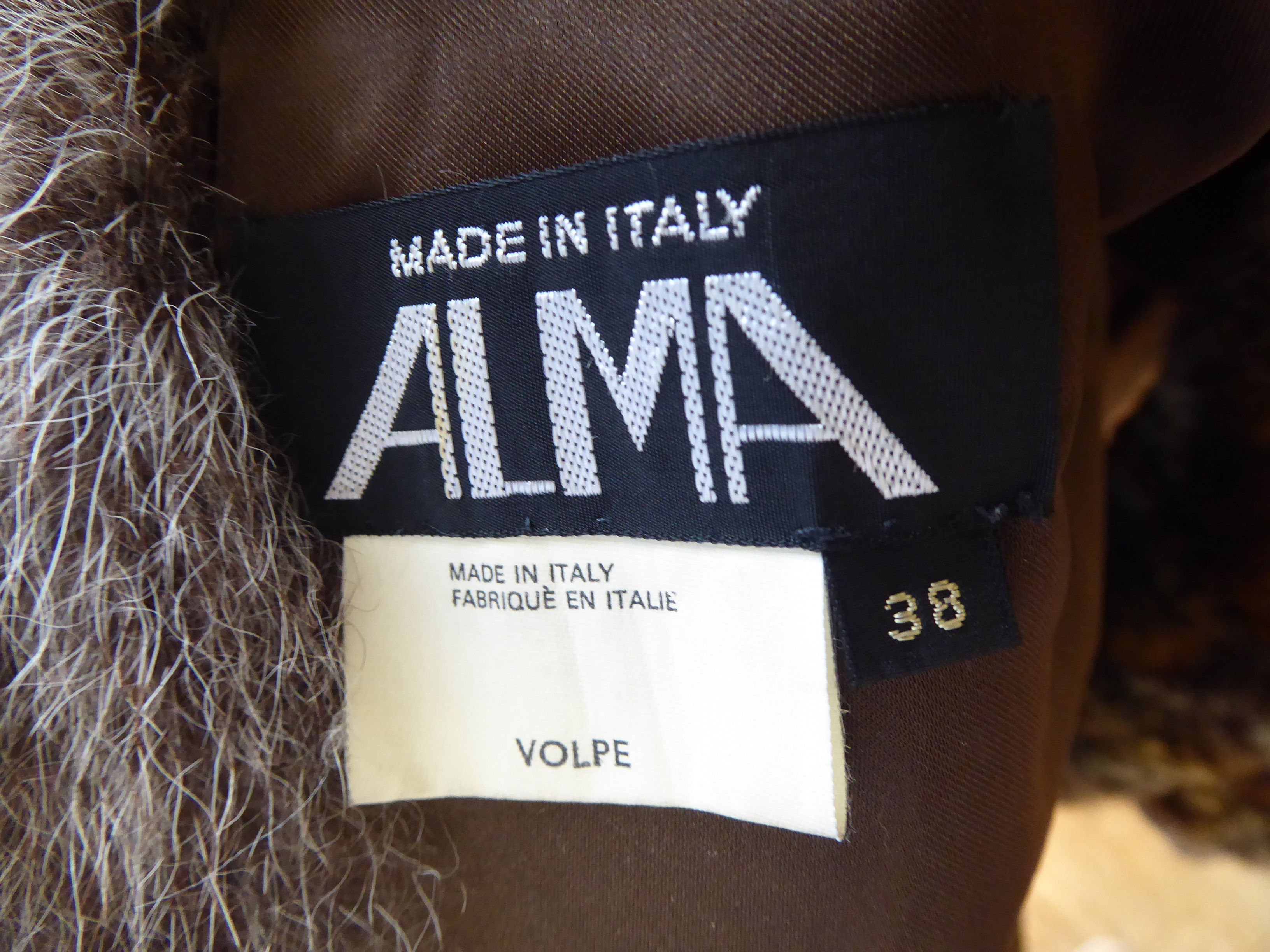 A (probably 1940s) Alma Italian made (unidentified big cat) knee length, - Image 10 of 10