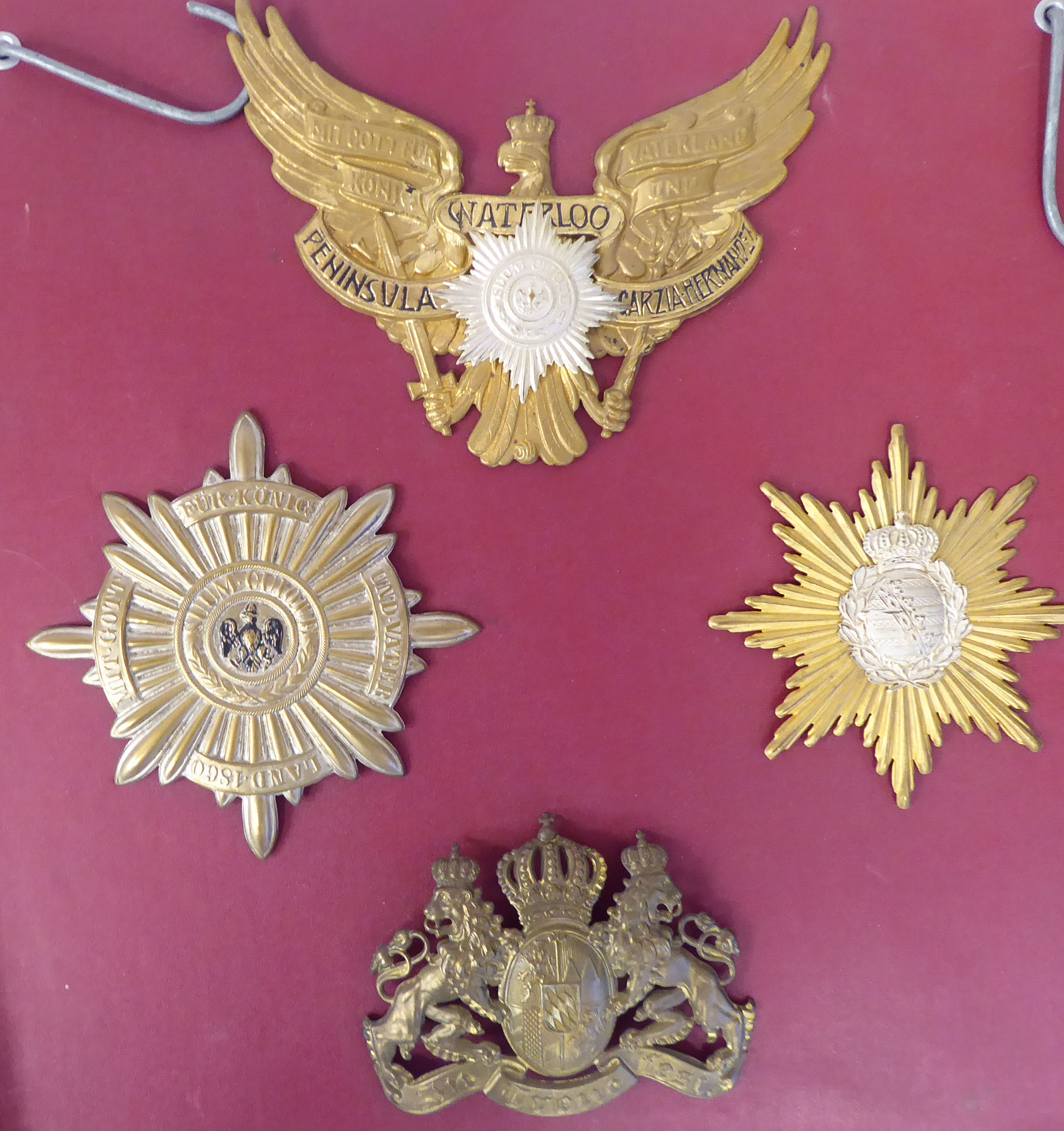 Twelve German military helmet plates, - Image 3 of 5