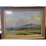 W Douglas MacLeod - 'Killearn & Campsye Hills' pastel bears a signature 15'' x 21'' framed