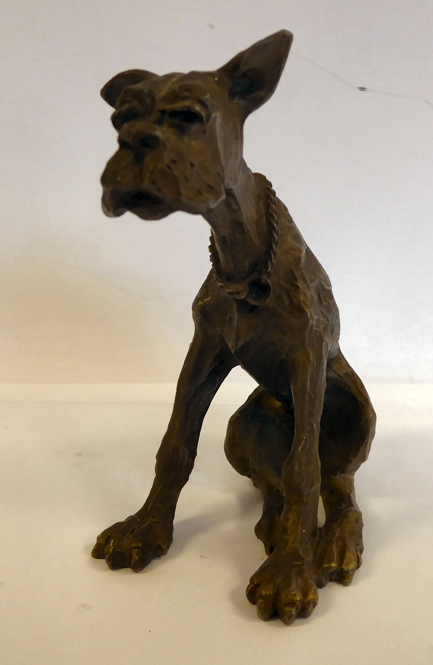 Philip Kraczkowski - a Hudson pewter model of a seated, whimsical Great Dane 4.