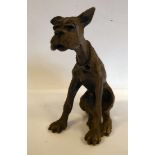 Philip Kraczkowski - a Hudson pewter model of a seated, whimsical Great Dane 4.